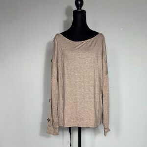 Cupshe Tan Long Sleeve Women's Top